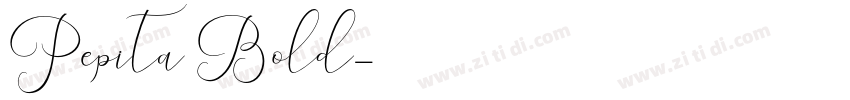 Pepita Bold字体转换
